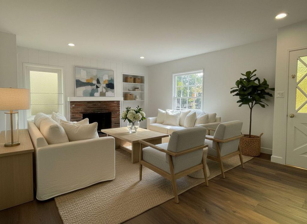 staged room: livingroom scandinavian