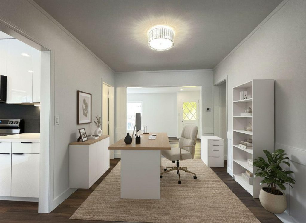 staged room: office minimalist