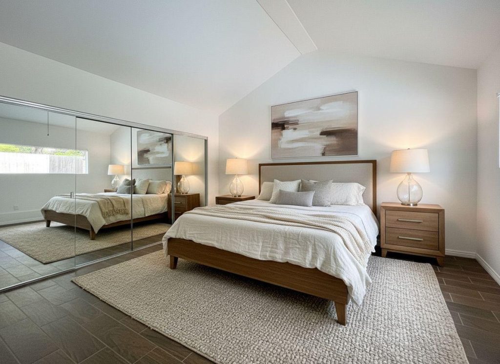 staged room: bedroom contemporary