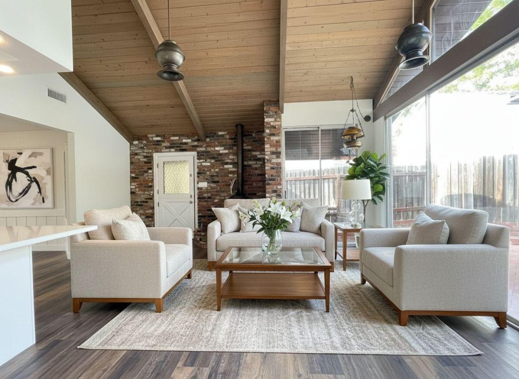 staged room: familyroom contemporary